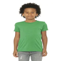 BELLA CANVAS&reg; Youth Triblend Crew Neck Short Sleeve Tee - 3413Y Green triblend