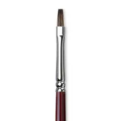 Da Vinci Black Sable Brush - Bright, Long Handle, Size 4