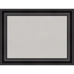 Grand Black Framed Corkboard, Grey Cork