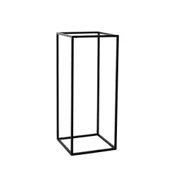 2 Geometric 24" Metal Rectangular Stands Flower Vase Holder Party decorations Black
