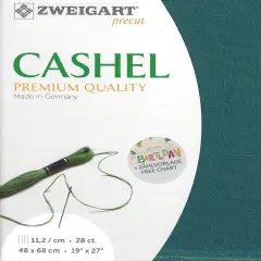 Precut Zweigart Cashel 28 count Moroccan Blue