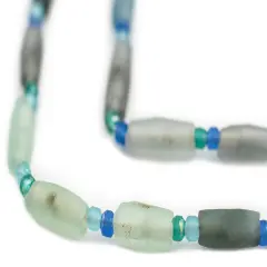 Oval Roman Glass Beads, Genuine Glass Found in Afghanistan, Matte Glass Beads for Jewelry Making, The Bead Chest