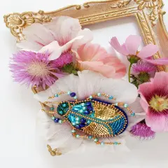 Bead Embroidery Decoration Kit Azurite