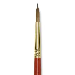 Blick Master Kolinsky Sable Brush - Pointed Round, Short Handle, Size 8