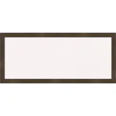 Woodgrain Stripe Wood Framed Corkboard, White Cork Chocolate