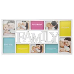 Northlight Rectangular &ldquo;Family&rdquo; Wall Collage Photo Frame - 28.75" - White