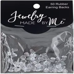 Jewelry Made By Me Rubber Earring Backs 50/Pkg