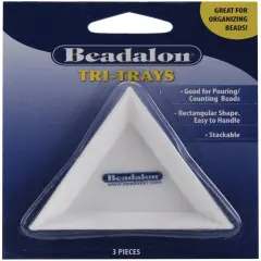 Beadalon Tri Trays 3/Pkg-3"X3"X.5"