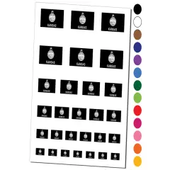 Kansas State Flag Temporary Tattoo Water Resistant Fake Body Art Set Collection Orange