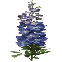 Captivating Beauty 37" Silk Delphinium Flowers - Elegant Artificial Decor