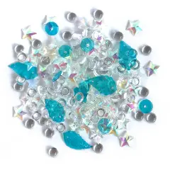 Buttons Galore Sparkletz DIY Craft Embellishments 30 Grams - 3 Packs of Salt Water