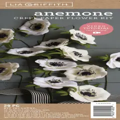 Lia Griffith Crepe Paper Flower Kit-Anemones