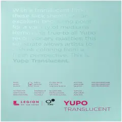 Yupo Paper 9"X12" 15 Sheets/Pkg-Translucent 104lb