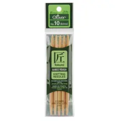 Takumi Bamboo Double Point Knitting Needles 5" 5/Pkg-Size 10/6mm
