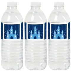Big Dot of Happiness Fairy Tale Fantasy - Royal Prince and Princess Party Water Bottle Sticker Labels - Set of 20