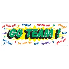 Go Team! Sign Banner (Pack of 12)