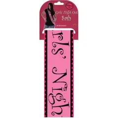 Girls' Night Out Satin Sash (Pack of 6)