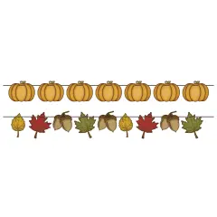 Rustic Fall Streamer Set, (Pack of 12)