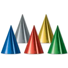 Foil Cone Hats (Pack of 144)