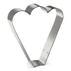 Fan Three Bumps Cookie Platter Cutter 4.5 in B0714, CookieCutter.com, Tin Plated Steel, Handmade in the USA