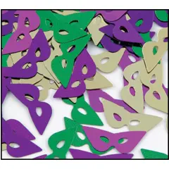 Fanci-Fetti Mardi Gras Masks (Pack of 12)
