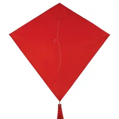 In the Breeze 3299 - Cherry 30 Inch Diamond Kite - Solid Red, Fun, Easy Flying Kite