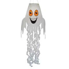 In the Breeze Spook the Ghost 3D Windsock - Hanging Halloween Decoration - Outdoor Holiday Decor
