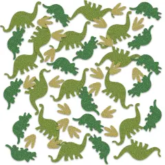 Dinosaur Deluxe Sparkle Confetti, (Pack Of 12)