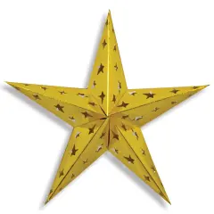 Dimensional Foil Star (Pack of 12)