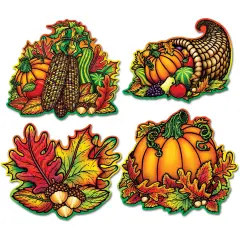Pkgd Autumn Splendor Cutouts (Pack of 12)
