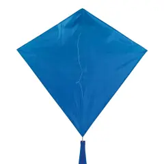 In the Breeze 3294 - Blueberry 30 Inch Diamond Kite - Solid Blue, Fun, Easy Flying Kite