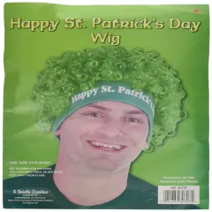 Happy St Patrick's Day Wig (Pack of 12)