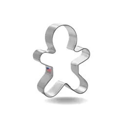 Gingerbread Man Cookie Cutter 3.5 in, CookieCutter.com, Tin Plated Steel, Handmade in the USA