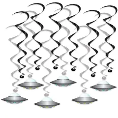 Flying Saucer Whirls, (Pack Of 6)