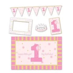 1st Birthday High Chair Decorating Kit, (Pack of 6)