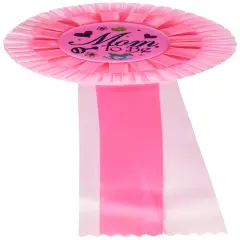 Pink Mom To Be Deluxe Rosette (Pack of 3)