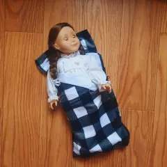 The Queen's Treasures 18in Doll Buffalo Check Sleeping Bag Fits American Girl