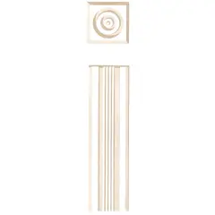 Door Casing Molding Wall Stencil | 3304 by Designer Stencils | Pattern Stencils | Reusable Stencils for Painting | Safe & Reusable Template for Wall Decor | Try This Stencil Instead of a Wallpaper | Easy to Use & Clean Art Stencil Pattern