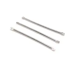 4, 20 or 50 Pieces: Antique Silver 40x2mm Simple Minimalist Bar Connectors