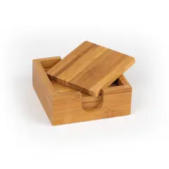 Square Bamboo Coaster (4 Pack)