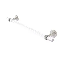 Pacific Grove Collection 18 Inch Towel Bar With Twisted Accents - Satin Nickel
