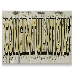 Metallic Congratulations Fringe Banner (Pack of 12)