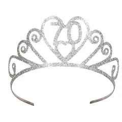 Glittered Metal70Tiara (Pack of 6)