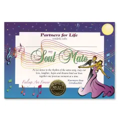 Soul Mate Certificate (Pack of 6)
