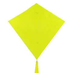 In the Breeze 3296 - Lemon 30 Inch Diamond Kite - Solid Yellow, Fun, Easy Flying Kite