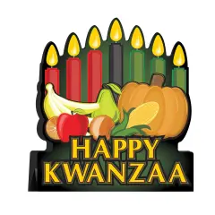 3-D Happy Kwanzaa Centerpiece, (Pack Of 12)