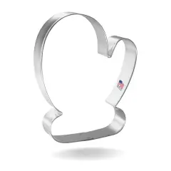 CookieCutter.com Mitten Cookie Cutter 5 in Christmas, Winter, Clothes, Tin Plated Steel, USA
