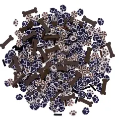 Buttons Galore Sprinkletz Embellishments for Crafts, Tiny Polymer Clay Shapes & Unique Designs - Dogs - 3 Pack