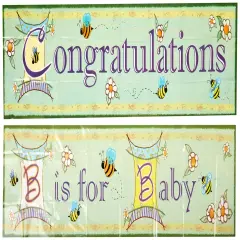 B Is For Baby Banners (Pack of 12)