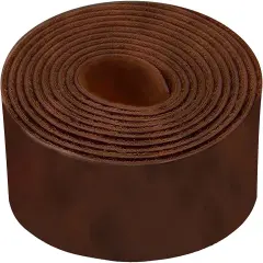 2"x50" (5.1x127cm) ELW 5-6 oz (2-2.4mm) 72" Length, Straps, Belts, Strips Full Grain Leather Crazy Horse Belt Medium DIY Craft, Pet Collars, Blanks, Accessory, Jewelry, Wrapping Bourbon Brown